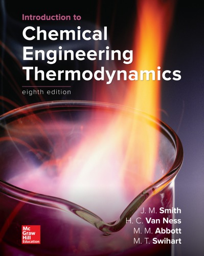 Introduction To Chemical Engineering Thermodynamics 8th Edition Jm Smith