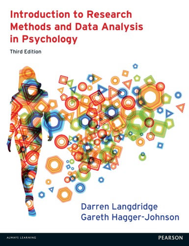 Introduction To Research Methods And Data Analysis In Psychology Darren Langdridge