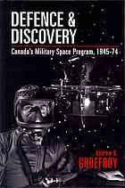 Defence And Discovery Canadas Military Space Program 194574 Andrew B Godefroy