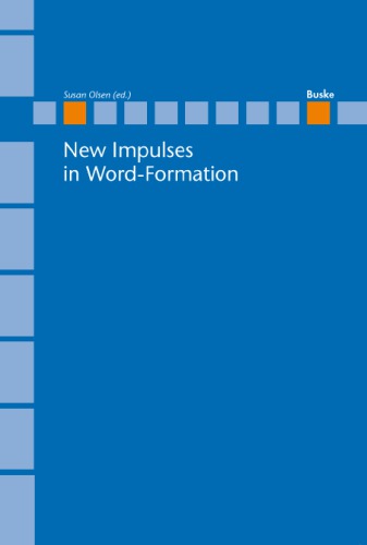 New Impulses In Wordformation Susan Olsen