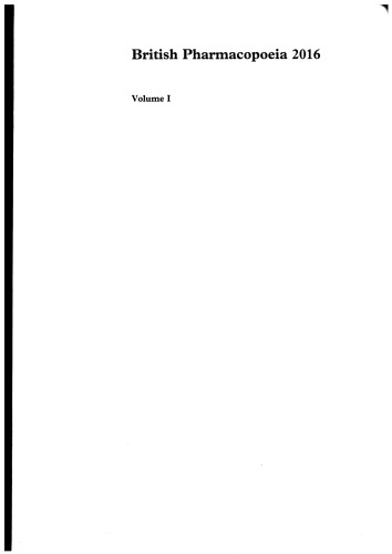 British Pharmacopoeia 2016 British Pharmacopoeia Commission