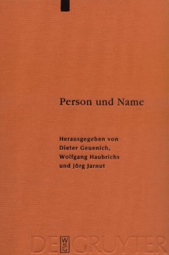 Person Und Name Ergnzungsbnde Zum Reallexikon Der Germanischen Altertumskunde Reprint 2012 Ed Geuenich