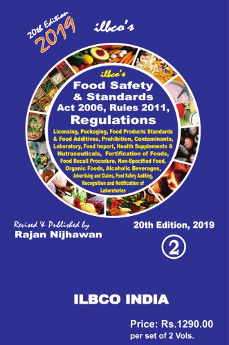 Ilbcos Food Safety And Standards Act 2006 And Rules 2011 Part 2 20th Rajan Nijhawan