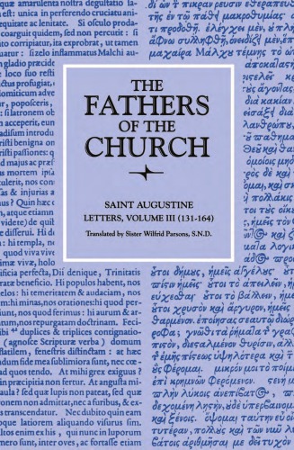 Letters Volume 3 131164 Saint Augustine