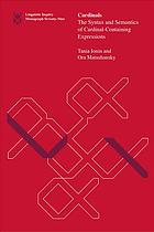 Cardinals The Syntax And Semantics Of Cardinalcontaining Expressions Tania Ionin