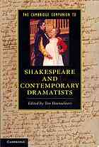 The Cambridge Companion To Shakespeare And Contemporary Dramatists Aj Hoenselaars