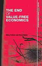 The End Of Valuefree Economics Hilary Putnam Vivian Walsh Harvey Gram Martha C Nussbaum Amartya Sen