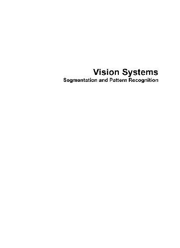 Vision Systems Segmentation And Pattern Recognition Itech Goro Obinata