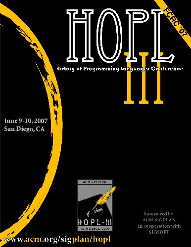 Proceedings Of The Third Acm Sigplan Conference On History Of Programming Languages Acm Acm Association For Computing Machinery