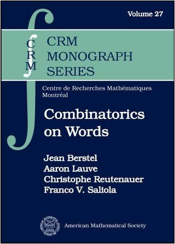 Combinatorics On Words Christoffel Words And Repetitions In Words Draft Jean Berstel