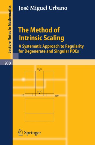The Method Of Intrinsic Scaling A Systematic Approach To Regularity For Degenerate And Singular Pdes 1st Edition Jos Miguel Urbano Auth