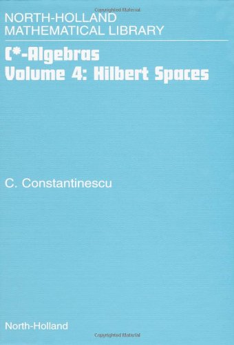 Cstaralgebras Hilbert Spaces Elsevier C Constantinescu