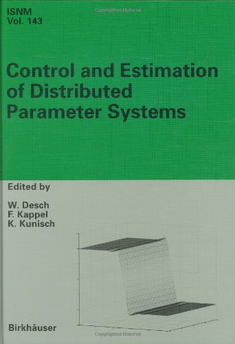 Control And Estimation Of Distributed Parameter Systems 1st Edition Wolfgang Desch