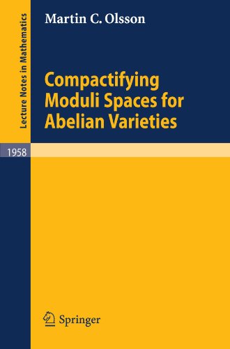 Compactifying moduli spaces for abelian varieties 1st edition Martin C. Olsson (auth.)
