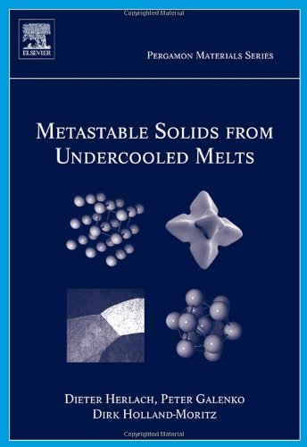 Metastable Solids From Undercooled Melts 1st Edition Dieter M Herlach
