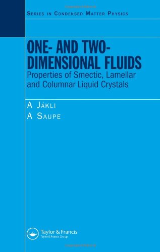 One And Twodimensional Fluids Physical Properties Of Smectic Lamellar And Columnar Liquid Crystals 1st Edition Antal Jakli