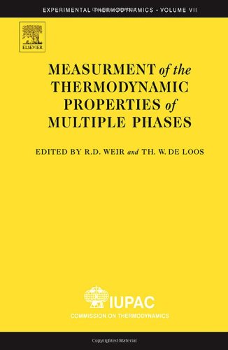 Measurement Thermodynamic Properties Multiple Phases Elsevier Rd Weir And Thw De Loos Eds