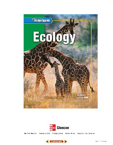 Science Module E Ecology 2nd Edition Glencoe Mcgrawhill