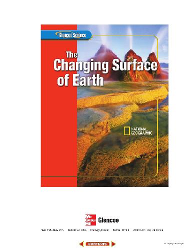 Glencoe Science The Changing Surface Of Earth Student Edition 2nd Edition Glencoe Mcgrawhill