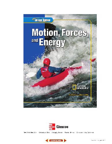 Glencoe Science Motion Forces And Energy Student Edition 2nd Edition Glencoe Mcgrawhill