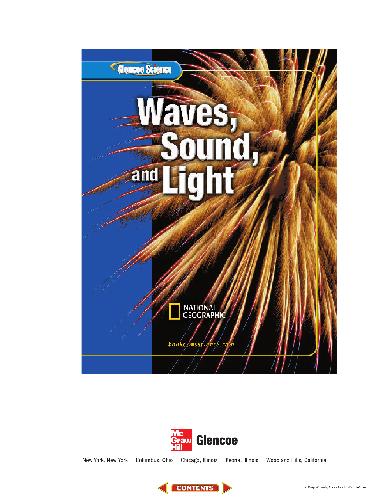Glencoe Science Waves Sound And Light Student Edition 2nd Edition Glencoe Mcgrawhill