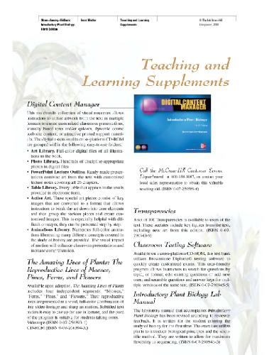 Introductory Plant Biology 9th Edition Stern