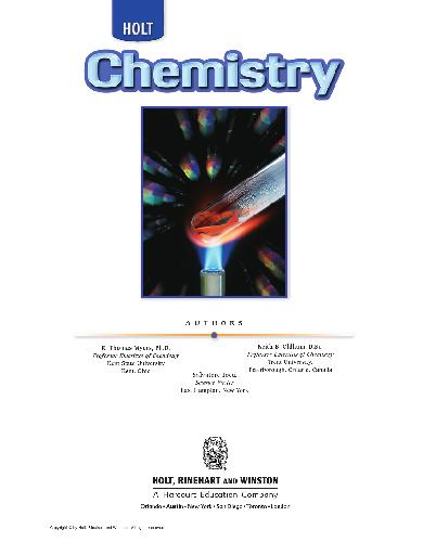 Holt Chemistry Online Edition Myers
