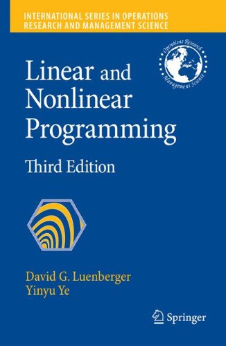 Linear And Nonlinear Programming 3rd Ed David G Luenberger