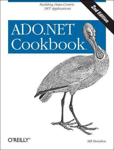 Adonet 35 Cookbook 2nd Edition Bill Hamilton
