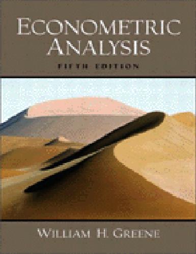 Econometric Analysis Solutions 5th Lord Greene
