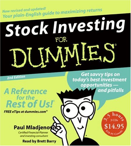 Stock Investing For Dummies Abridged 2nd Paul Mladjenovic Brett Barry