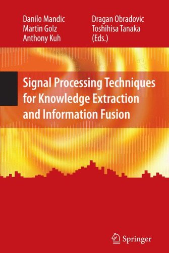 Signal Processing Techniques For Knowledge Extraction And Information Fusion 1st Edition Danilo Mandic