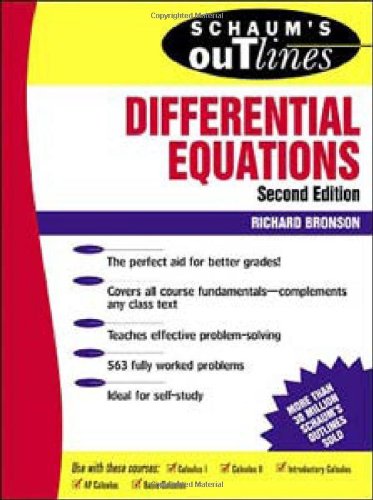 Schaums Outline Of Differential Equations 3rd Edition Richard Bronson