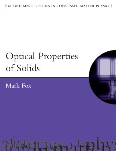 Optical Properties Of Solids 1st Edition Mark Fox