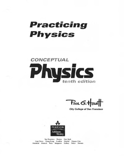 Practicing Physics For Conceptual Physics 10th Edition Paul G Hewitt