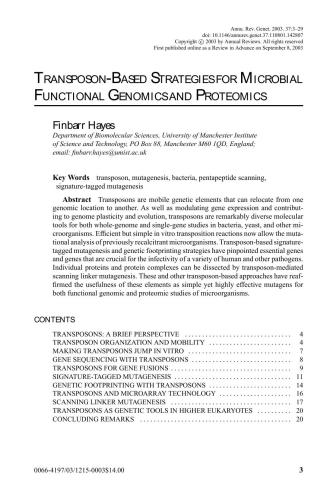 Annual Review Of Genetics 2003 Printonline