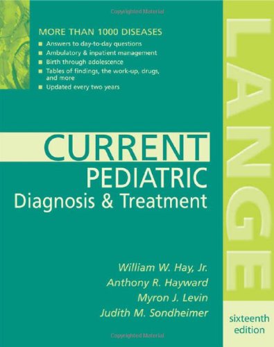 Current Pediatric Diagnosis Treatment 16th Edition William W Hay