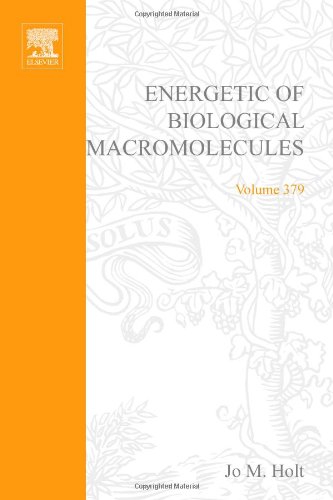 Energetics Of Biological Macromolecules 1st Edition Jo M Holt