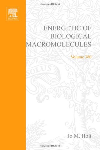 Energetics Of Biological Macromolecules 1st Edition Jo M Holt