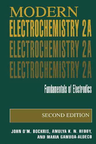 Modern Electrochemistry 2ed Bockris Jo Reddy A