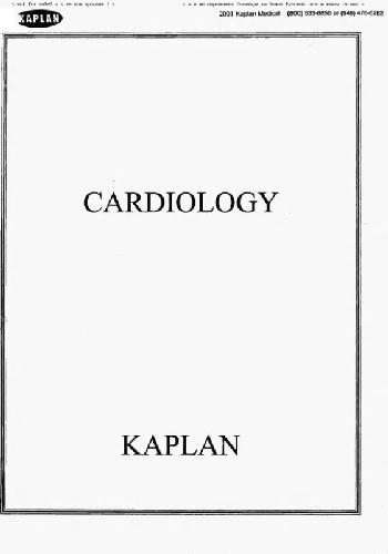 Kaplan Usmle Step 2 Cardiology 2001