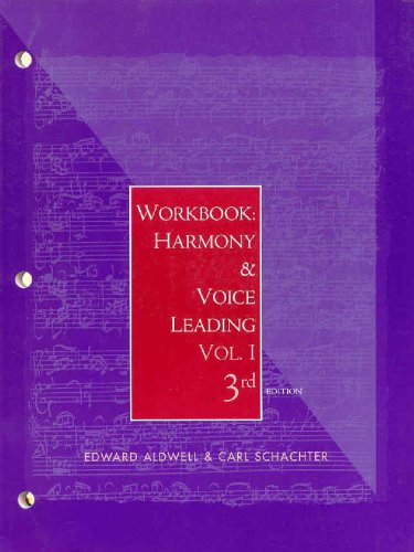 Workbook Harmony And Voice Leading 3rd Edition Edward Aldwell