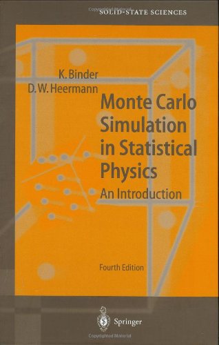 Monte Carlo Simulation In Statistical Physics An Introduction 4th Ed Kurt Binder
