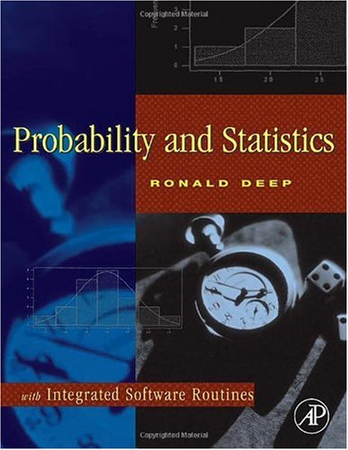 Probability And Statistics With Integrated Software Routines Ronald Deep