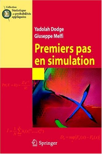 Premiers Pas En Simulation 1st Edition Yadolah Dodge Giuseppe Melfi