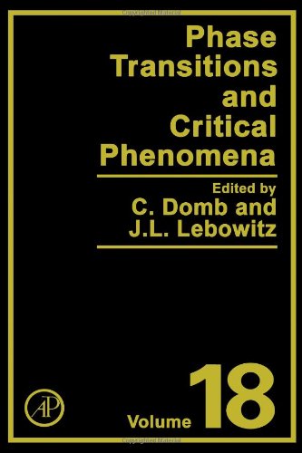 Phase Transitions And Critical Phenomena Vol 18 1st C Domb And Jl Lebowitz Eds