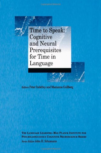 Time To Speak Cognitive And Neural Prerequisites For Time In Language First Edition Peter Indefrey