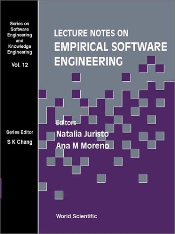 Lecture Notes On Empirical Software Engineering 1st Natalia Juristo