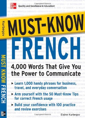 Mustknow French 4000 Words That Give You The Power To Communicate 1st Eliane Kurbegov