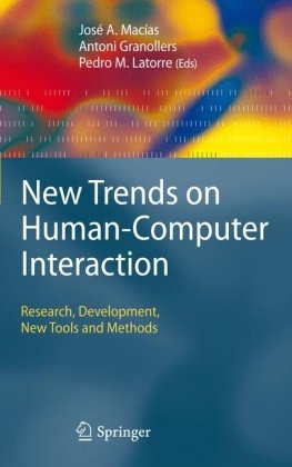New Trends On Humancomputer Interaction Research Development New Tools And Methods 1st Edition Sandra Baldassarri